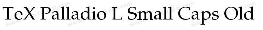 TeX Palladio L Small Caps Old Sty字体转换